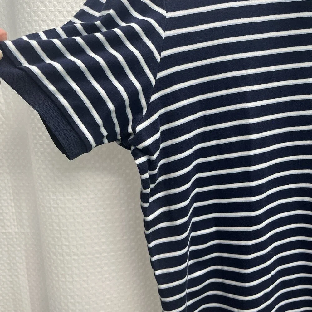 Polo Ralph Lauren Men’s Pima Cotton Blue & White Stripe Polo Shirt XL Flesh Pony